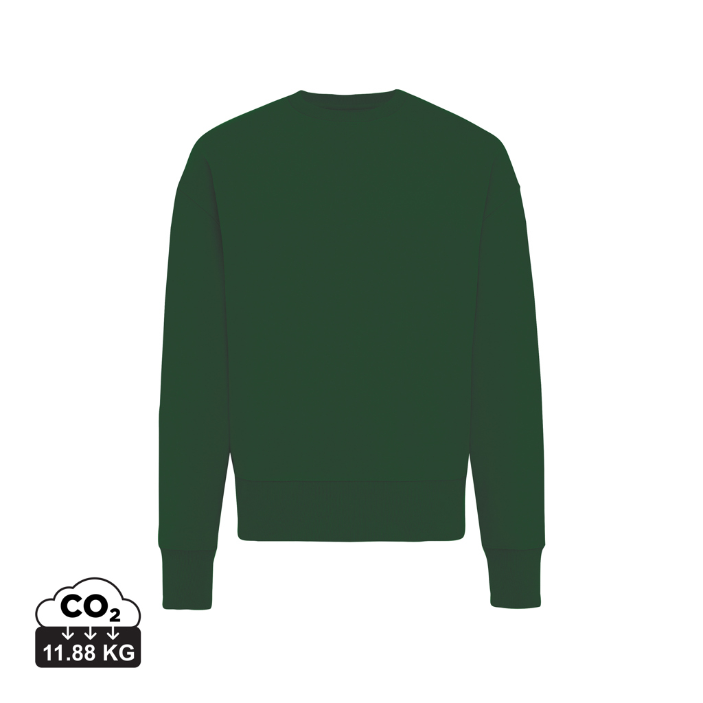 Sweat promotionnel coton recyclé 340g unisexe Iqoniq Kruger forest green